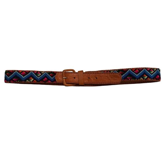 Free People Accessories - Free People Embroidered Leather Belt - Size L